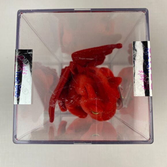 Ty Beanie Baby Y DDRAIG GOCH Red Dragon UK EXCLUSIVE! MWMT Beckys TRUE BLUE Auth - Picture 11 of 13